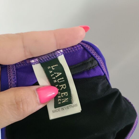 Lauren Ralph Lauren Blue/Purple Underwire Bikini Top Size 6 - Picture 6 of 7